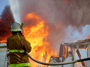 house fire fireman carroll county